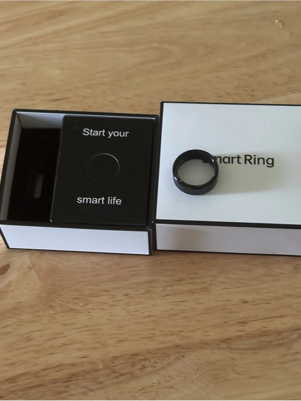 Smart Ring Wearable Size 10- Black